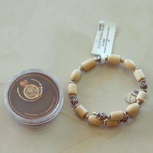 Alex and Ani Vintage Sixty-Six bracelet and charm